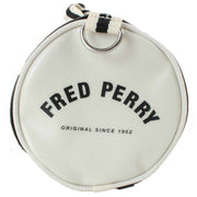 Fred Perry Mini Classic Barrel Bag - Black/Ecru Cream