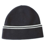 Fred Perry Twin Tipped Merino Wool Beanie - Navy/Silver Blue