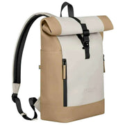 Gaston Luga Mochila Splash Rolltop 14" - Marrón Latte/Crema Nube