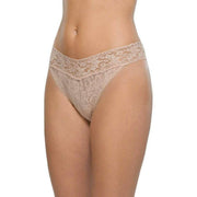 Hanky Panky Signature Lace 3 Pack Original Rise Thong - Chai Beige