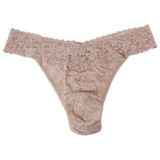 Hanky Panky Signature Lace Paquete de 3 tangas de talle original - Chai/Negro/Granada oscura