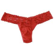 Paquete de 5 tangas de tiro bajo con encaje exclusivo de Hanky Panky - Granito/Bosque/Arcilla Ole/Granada oscura/Vainilla