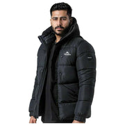 Helvetica Mountain Pioneers Parka con capucha Barnes - Negro