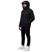 Helvetica Mountain Pioneers Chaqueta Cortavientos Con Capucha Eyeblock - Negro
