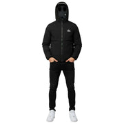 Helvetica Mountain Pioneers Chaqueta Cortavientos Con Capucha Eyeblock - Negro