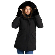 Helvetica Mountain Pioneers Parka con capucha Lilli - Negro/Negro
