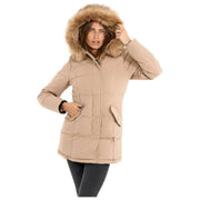Helvetica Mountain Pioneers Parka con capucha Sarah - Taupe Beige