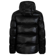 Helvetica Mountain Pioneers Chaqueta de plumas con capucha Silver 2 - Negro