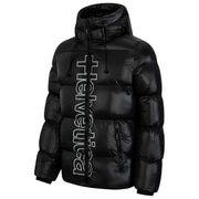Helvetica Mountain Pioneers Chaqueta de plumas con capucha Silver 2 - Negro