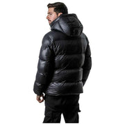 Helvetica Mountain Pioneers Chaqueta de plumas con capucha Silver 2 - Negro