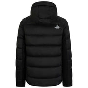 Helvetica Mountain Pioneers Chaqueta de plumas con capucha Sniper - Negro
