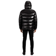 Helvetica Mountain Pioneers Chaqueta con capucha espacial - Negro