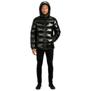 Helvetica Mountain Pioneers Chaqueta con capucha espacial - Negro
