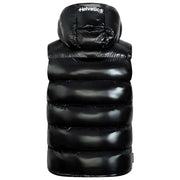 Helvetica Mountain Pioneers Chaqueta con capucha sin mangas Space - Negro