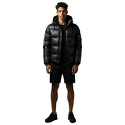 Helvetica Mountain Pioneers Chaqueta de plumas con capucha Summit - Negro