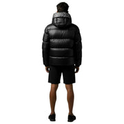 Helvetica Mountain Pioneers Chaqueta de plumas con capucha Summit - Negro