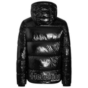Helvetica Mountain Pioneers Chaqueta de plumas con capucha Viber - Negro