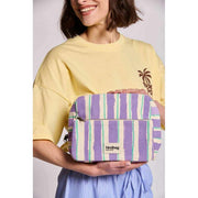 Hindbag Alix Neceser Extra Grande - Verde/Parma Stripes