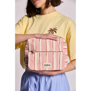 Hindbag Alix Neceser Extra Grande - Rayas Rosa/Rojo