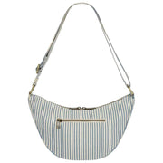 Hindbag Andrea Bolso Media Luna - Rayas Azules