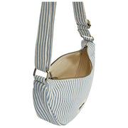 Hindbag Andrea Bolso Media Luna - Rayas Azules