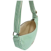 Hindbag Andrea Bolso Media Luna - Rayas Verdes