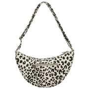 Hindbag Andrea Half Moon Bag - Leopardo Blanco Roto
