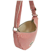 Hindbag Andrea Bolso Media Luna - Rayas Rojas