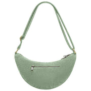 Hindbag Andrea Half Moon Bag - Terciopelo Verde Menta