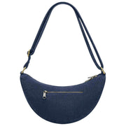 Hindbag Bolso Media Luna Andrea - Terciopelo Azul Marino