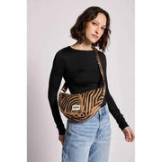 Hindbag Bolso Media Luna Andrea - Zebra Cinnamon Brown
