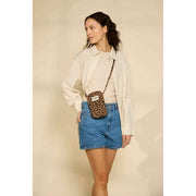 Bolso para teléfono Hindbag Bill - Leopard Cinnamon Brown
