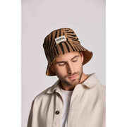 Gorro de pescador Hindbag Bob - Cinnamon Zebra Brown