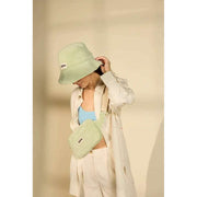 Gorro de pescador Hindbag Bob Terry - Verde Almendra