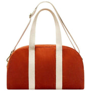 Bolso Bowling Hindbag Charlie - Terciopelo Ladrillo Naranja