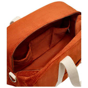 Bolso Bowling Hindbag Charlie - Terciopelo Ladrillo Naranja