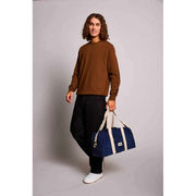 Bolso Bowling Hindbag Charlie - Terciopelo Azul Marino