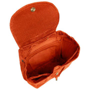 Mochila Hindbag Eliot - Terciopelo Ladrillo Naranja
