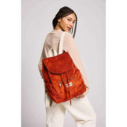 Mochila Hindbag Eliot - Terciopelo Ladrillo Naranja