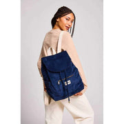 Mochila Hindbag Eliot - Terciopelo Azul Marino