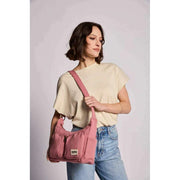 Hindbag Emile Bolso de hombro con múltiples bolsillos - Rosa rubor