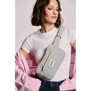 Riñonera Hindbag Harry Rectángulo - Rayas Azules
