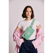 Riñonera Hindbag Harry Rectángulo - Rayas Verdes