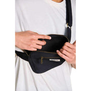 Hindbag Harry Rectangular Bum Bag - Black