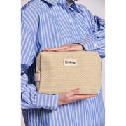 Neceser tejido Hindbag Leon - Beige nude
