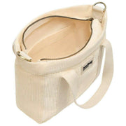 Hindbag Bolso bandolera Louise Square - Terciopelo Beige