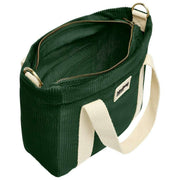 Hindbag Louise Square Bolso Bandolera - Terciopelo Verde Pino