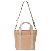 Hindbag Louise Square Bolso Bandolera Tejido - Rosa Coral