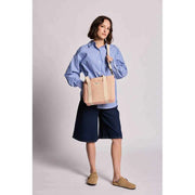 Hindbag Louise Square Bolso Bandolera Tejido - Rosa Coral