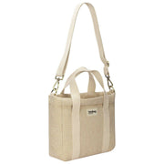 Hindbag Louise Square Bolso bandolera tejido - Beige nude